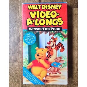 Walt Disney Video-A-Longs Winnie The Pooh VHS 1986 Vintage Childrens Movie